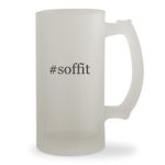 #soffit – 16oz Hashtag Sturdy Glass Frosted Beer Stein