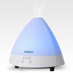 Sumci Ultrasonic Aromatherapy Oil Diffuser Humidifier, 7 Color Cozy Led Lights, Dry Automatic Power-off Function, Timing Function for the Baby Room, Office, Home, Yoga Room