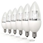 TCP 25 Watt Equivalent LED Decorative Torpedo Light Bulbs, Small Candelabra Based, ENERGY STAR Certified, Dimmable, Daylight (6 Pack)
