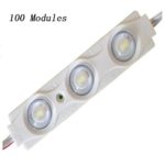 100PCS 5730 3 LED Waterproof Module light,DC12V white 45-50LM per led with Self-Adhisive Tape for Sign Lighting,Store windows LED Project