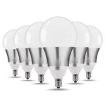 JandCase A19 Candelabra LED Light Bulbs, 60W Incandescent Equivalent, 8W, 800 Lumens, Soft White 3000K, E12 Base LED Bulbs for Ceiling Fan, 6 Pack