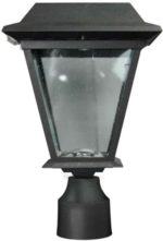 XEPA SPX113 Solar-Powered LED Lantern with Motion Detection Function and 3-Inch Post/ Pole Fitter Mount