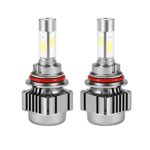 OUTAD LED Headlight 9007 (Hi/Lo) Bulbs Conversion Kit w/ Clear – 40W 6K 7,200Lm CREE