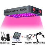 Phlizon Newest Winter 900W LED Plant Grow Light,with Thermometer Humidity Monitor,with Adjustable Rope,Full Spectrum Double Switch Plant Light for Indoor Plants Veg and Flower- 900W(10W Leds 90Pcs)