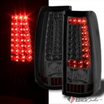 Ver2 For 2003-2006 Silverado, 2005-2006 Sierra, 07 Classic Smoked LED Tail Lights Signal Pair Left + Right 2004 2005