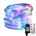 LED Rope Lights, Malivent 33FT 136 LED Christmas Rope Lights Indoor Outdoor with Remote,8 Modes/Timer, Waterproof, Low Voltage Fairy Light for Christmas Holiday Garden Patio Party Decoration(Colorful)