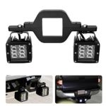 AKD Part 3” Tow Hitch Bracket Mounting Kit Universal Tube Clamps for Dual LED Backup Reverse Lights Rear Search LED Pods LED Work Light Off Road Lighting Backup Lamps for Trailer Truck SUV RV
