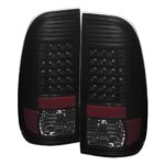 Ford F150 Styleside / F250/350/450/550 Super Duty LED Tail Lights With Black House And Smoke Lens