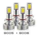 9005+9006 Combo 240W 24800LM CREE LED Headlight Kit High & Low Beam Light Bulbs 3 Year Warranty