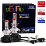 oEdRo H7 LED Headlight Bulbs Low Beam Led Headlamp Kit 100w 12000Lm 6000K Cool White Replace for Halogen or HID Bulbs