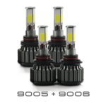 9005+9006 Combo 240W 24000LM CREE LED Headlight Kit High & Low Beam Light Bulbs 3 Year Warranty