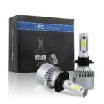 8000lm Xtremely Super Bright 6500K Xenon White High Power COB Mini H7 LED Headlight Conversion Kits Bulbs for Replacing Halogen Headlamp