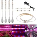 Topled Light LED Plant Grow Strip Light with Power Adapter,Full Spectrum SMD 5050 Red Blue 4:1 Rope Light for Aquarium Greenhouse Hydroponic Pant Garden Flowers Veg Grow Light (4x50CM)