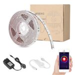 VANSENG 6ft LED Flexible Light Strip, Wifi Wireless Smart phone controlled 2M 60 Units SMD 5050 LEDs Waterproof IP65 LED Rope Light Strip Kit, DC 12V Power Supply, Working with Alexa