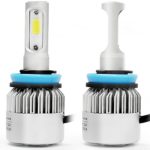 Extremely Bright COB LED Chip 8000LM 72W H8 H9 H11 Led headlight Bulbs, IP67 Waterproof H11 Led Headlight Conversion Kit