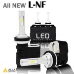 Alla Lighting 2018 Newest L-NF Vision 8400Lm LED H13 Bulb Extreme Super Bright Mini H13 9008 LED Headlight Bulbs Xenon White H13 Headlight Conversion Kits- Dual Hi/Lo Beam-2ys Warranty (Set of 2)