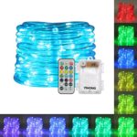 YIHONG RGB Rope Lights Waterproof 16.5 Feet Fairy Lights Color Changing LED String Lights Battery Operated Firefly Lights with Remote Control for Bedroom Garden Halloween Christmas New Year Decoration