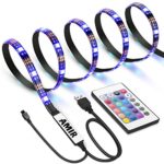 AMIR TV LED Light Strip, 30 LED TV Backlight Strip, USB Bias Monitor Lighting, Changing Color Strip Kit , Accent Light Set , Waterproof Bias Lighting For TV Desktop PC (Wireless remote controller)