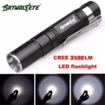 Mini Perman 1000 Lumens CREE XPE-R3 LED Flashlight Lamp Light Clip Torch Penlight AAA Battery (3500 Lumens)