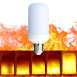 Zeben LED Flame Light Bulbs Fire Flashes Emulation Vintage Atmosphere Decorative Lamps 5W E26 / E27 Bulbs Simulated Nature Gas Fire in Antique Hurricane Lantern for Home Hotel Bar Etc.