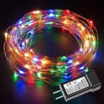 LE 33ft Christmas 100 LED String Lights Multicolor Copper Wire Starry Fairy Lights Indoor Outdoor Decorative Lights for Garden Patio Wedding Party Thanksgiving (Power Adapter Included)