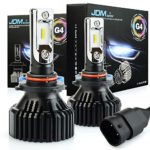 JDM ASTAR Newest Version G4 8000 Lumens Extremely Bright AEC Chips 9005 All-in-One LED Headlight Bulbs Conversion Kit, Xenon White
