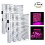 iPower 2-Pack 45-Watt Multi-Spectrum LED Grow Light for Plant Growth and Flowering, The Only ISOLADTED LED DRIVER DESIGN on Market