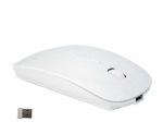 2.4G Wireless Chargeable Portable Mobile Mouse Optical Mice with USB Receiver, Mute type,3 Adjustable DPI Levels, for Notebook, PC, Laptop, Computer, Macbook by Smart-US (white)