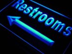 Restroom Arrow Toilet Cafe Bar LED Sign Neon Light Sign Display j685-b(c)