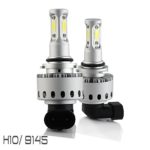2017 All in One 100W 10000LM CREE LED Headlight High/Low Beam Fog DRL Conversion Kit Light Bulbs 6000K White 3 Year Warranty (H10)
