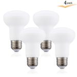 7 Watt BR20 LED Bulbs (65W Halogen Equivalent) 4000K Bright Natural White 700 Lumen Smooth Dimmable Flood Lamp – Indoor / Outdoor Security Light,120° Beam Angle,AC 120V(4 pack)