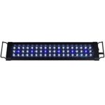 0.1 W Blue & White LED Light 12″/18″/24″/30″/36″/48″/72″ Extendable Aquarium FOWLR (18 W)