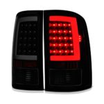 VIPMotoZ 2007-2013 GMC Sierra 1500 2500HD 3500HD LED Tail Lights – [Single Rear Wheel Models] – Matte Black Housing, Smoke Lens, Driver and Passenger Side
