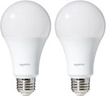 AmazonBasics 100 Watt Equivalent, Daylight, Dimmable, A21 LED Light Bulb – 2 Pack