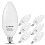 LOHAS Candelabra LED Bulb, 60W Equivalent Light Bulbs E12 Candelabra Base, Natural Daylight 4000K, 550LM Candle Lamp for Chandelier Lighting, Kitchen, Living Room, Home Lighting, Non-Dimmable(6PACK)