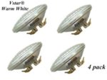 Vstar LED PAR36 9W (Eq to 50W Halogen) 12V AC/DC Lamp Landscape Waterproof (4 Pack-Warm White)