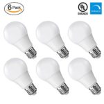 Worbest A19 LED Light Bulb, 12W (75W Equivalent) 1100LM Dimmable Light Bulbs, Medium Screw Base (E26), 3000K (Soft White Glow), 3 Years Warranty ,Energy Saving UL – Listed Pack of 6
