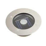 Watertight Stainless Steel Solar LED Recessed Deck Dock Patio Light Driveway Marker