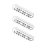 OxyLED Tap Closet Lights, One Touch Light, 4-led Touch Tap Light, Stick-on Anywhere Push Light, Cordless Touch Sensor LED Night Light, Battery Operated Stair Safe Lights, 180° Rotation, 3 Pack
