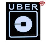 Uber LED Light Sign Logo Sticker Decal Glow Decal Accessories Removable Uber Lyft Glowing Sign For Car Taxi Uber Lyft 3.5 M USB Interface Power Cord