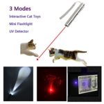 Cat Toys Interactive LED Light，Pet Cat Command Light Training Tools Mini Flashlight，3 in 1 USB Charging