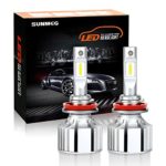 SUNMEG H11(H8,H9) LED Headlight Bulbs, 360 Degree Adjustable Beam Bulbs, Fog Light Conversion Kits Car Driving Lamps Replacement, 60W 8000 Lumen (6000K Cool White), 2 Yr Warranty