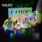 Lalapao Rope Lights 120 LED Solar Powered String Lights Christmas Fairy Decor Light with 8 Modes for Xmas Outdoor Indoor Tree Garden Patio Lawn Holiday Bedroom Wedding (Multi Color)