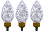 Sienna Clear LED Lighted Driveway Marker 3-piece Set with Timer