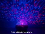 Colorful Undersea World, LED Projector Night Light With 8 Colors, 360° Rotation – Perfect for Bedroom, Baby and Kid’s Room [Wall Adapter Included]