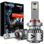 GEEMAI LED Headlight Bulbs All-In-One Conversion Kit-9006(HB4),12000LM/80W/6000K Cool Top CSP Light Source,Compact And Easy To Install,Lifetime Support.