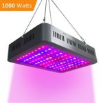LED Grow Light 1000W Double Clips Growing Lamps Full Spectrum Planting Bulbs for Indoor Hydroponics Greenhouse Veg Flower Gardening All Phrase of Plant Growth (10W LEDs)