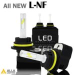 Alla Lighting 2017 Newest Version 8400 Lumens Extremely Super Bright Cool White High Power Mini 9007 HB5 LED Headlight Bulbs Conversion Kits Headlamps Replacement with Turbine Heating
