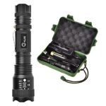 CVLIFE LED Tactical Flashlight T6 Outdoor Torch Light with 18650 Rechargeable Battery and Charger