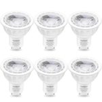 GU10 LED Bulbs, YWTESCH Equal to 50W Halogen Bulbs, 5W 450lm 40° Beam Angle, 2700K Warm White bulb, ,Non-Dimmable, LED Light Bulbs, UL Listed-6 Pack